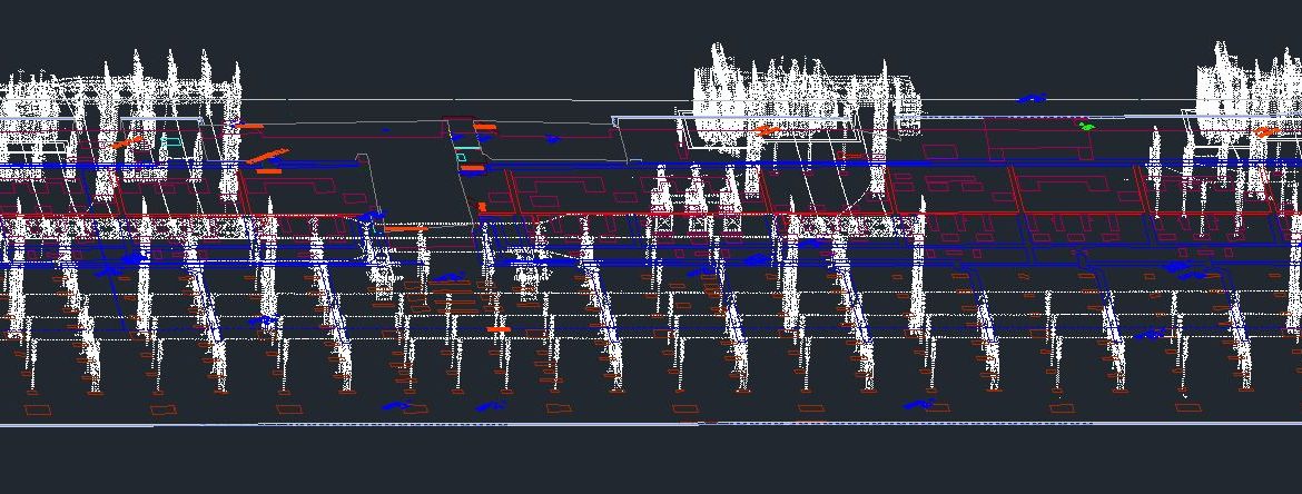 3D substation wireframe model