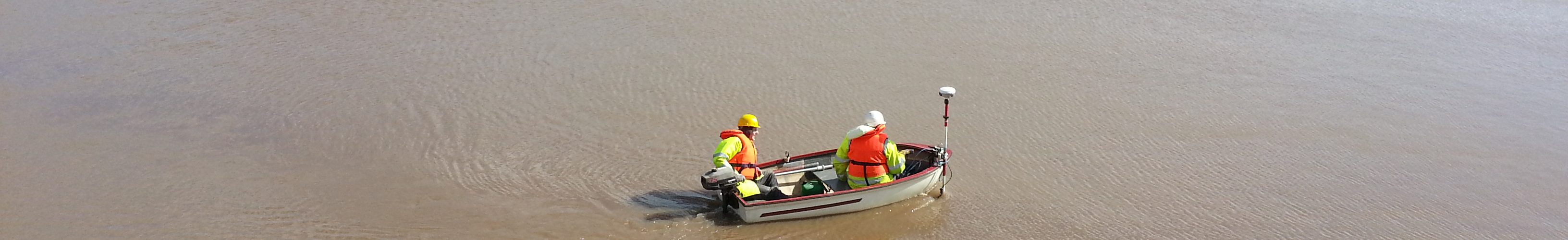 GPS and Sonar on a boat on a beautiful day