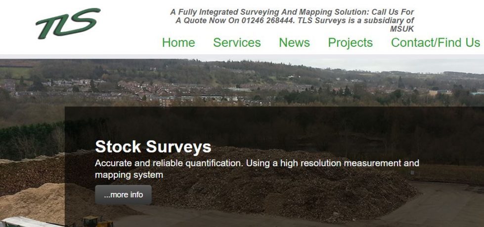 A preview of the TLSSurveys webpage